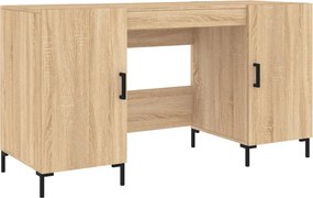 vidaXL Γραφείο Sonoma Δρυς 140 x 50 x 75 εκ. από Επεξεργασμένο Ξύλο