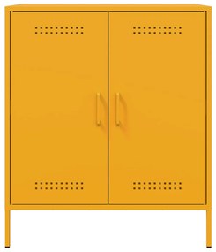 vidaXL Ντουλάπι Μουσταρδί 68x39x79 εκ. από Ατσάλι