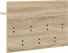 vidaXL Τοίχου Κρεμάστρα Δρύς Sonoma 60 x 40 x 12 cm