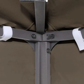 vidaXL Κάλυμμα για Κιόσκι Χρώμα Taupe 3 x 3 μ. 310 γρ./μ²