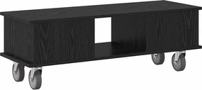 vidaXL Βάση TV Μαύρη Οξυά 100 x 35 x 35 εκ Επεξεργασμένο ξύλο