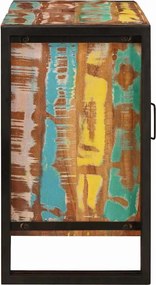 vidaXL Ντουλάπι νιπτήρα με ράφι Πολύχρωμο Στερεό Ανακτηθέν Ξύλο