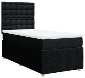 ΚΡΕΒΑΤΙ BOXSPRING ΜΕ ΣΤΡΩΜΑ ΜΑΥΡΟ 90X190 ΕΚ.ΥΦΑΣΜΑΤΙΝΟ 3291927