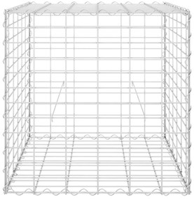 vidaXL Συρματοκιβώτιο Κύβος 60 x 60 x 60 εκ. από Ατσάλινο Σύρμα