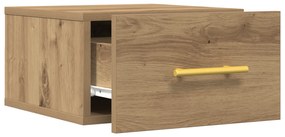 vidaXL Κομοδίνο Τοίχου Από Ξύλο Δρυός 35x35x20 εκ.