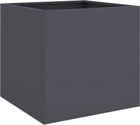 vidaXL Ζαρντινιέρες 2 τεμ. Ανθρακί 49x47x46εκ από Χάλυβα
