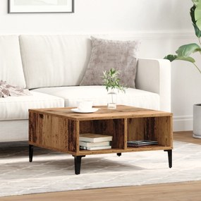 vidaXL Τραπέζι καφέ Παλιού Ξύλου 60x60x30 εκ. Κατασκευασμένο Ξύλο