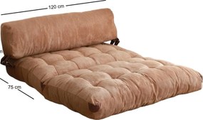2-Seat Sofa-Bed Fold Kadife 2 - Camel Camel