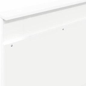 vidaXL Κεφαλάρι με κεφαλάρι Λευκό 75 cm Επεξεργασμένο ξύλο