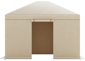 VEVOR Winter Gazebo Cover Fits 3.07 x 3.67 m Hardtop Gazebos, All-Weather Gazebo Cover with Sidewalls &amp; Windows, High-Density PE Material, Enclosed Storage Shelter Covers, Gazebos not Included