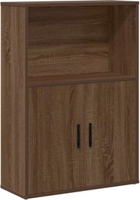 vidaXL Βιβλιοθήκη Καφέ Δρυς 60x24x85 εκ. από Επεξεργασμένο Ξύλο