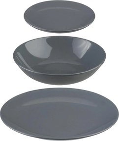 Σετ Πιάτα 18τμχ S-D Colorama Grey 154520C