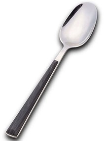 Κουτάλι Φαγητού Arya 10-123-040 20,4cm Silver-Black Nava Stainless Steel