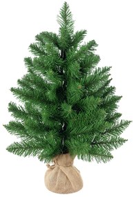 HOMCOM Μίνι Χριστουγεννιάτικο Δέντρο με Τεχνητό Χιόνι, Ύψος 60 cm, με Βάση Τσιμέντου, Πολύχρωμο