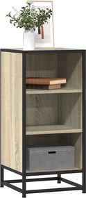 vidaXL Συρταριέρα Sonoma Δρυς 35,5x35x76 εκ. Επεξ. Ξύλο + Μέταλλο