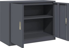 vidaXL Ντουλάπι αποθήκευσης Ανθρακί 90 x 40 x 70 cm Ατσάλι