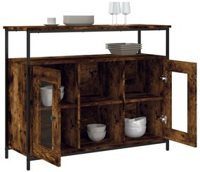 vidaXL Ντουλάπι Καπνιστή Δρυς 100x35x80 εκ. από Επεξεργασμένο Ξύλο