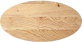 vidaXL Επιτραπέζια επιφάνεια 100x50x2 cm μασίφ ξύλο δρυς οβάλ