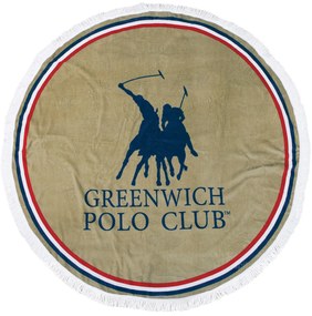 Στρογγυλή Πετσέτα Θαλάσσης Greenwich Polo Club Beach 2825 Beige