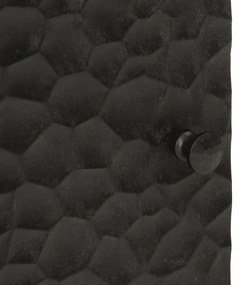 Κομοδίνο Μαύρο 50 x 33 x 60 εκ. από Μασίφ Ξύλο Μάνγκο - Μαύρο