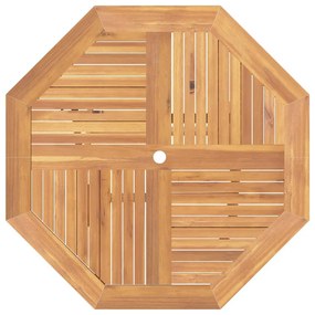 vidaXL Τραπέζι Κήπου Πτυσσόμενο 110 x 110 x 75 εκ. Μασίφ Ξύλο Teak
