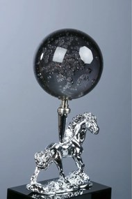 Stewehome Διακοσμητικό άλογο με πείρο από γυαλί 8x8 cm
