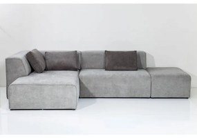 Καναπές Γωνία Infinity Chenille  Αριστερός Γκρι 302x182x70εκ - Γκρι