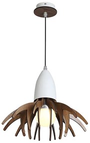 Φωτιστικό Οροφής Μονόφωτο Aca Alps ZM170031P Wood