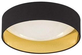 Πλαφονιέρα LED Sete Μαύρο-Χρυσό σε 3 μεγέθη από Fischer Honsel-20312-Μαύρο-Χρυσό 20312