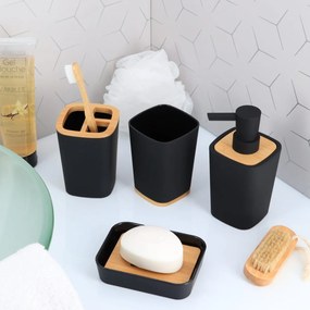 Dispenser Μπάνιου 380ml (7.5x7.5x15.5) T-D Rubber Black 62110103