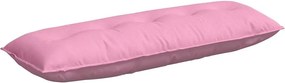 vidaXL Μαξιλάρι Πλάτης Ροζ 140 x 19 x 50 εκ ύφασμα