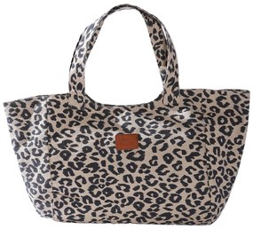Τσάντα Θαλάσσης (41x24x39) Nef-Nef Homeware Cheetah Beige/Black