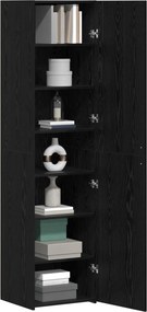 vidaXL Highboard Μαύρη Οξυά 45 x 42,5 x 185 εκ.