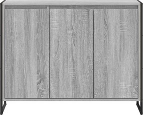 vidaXL Βοηθητικό ντουλάπι Γκρίζο Σονομα 96,5 x 30 x 75 εκ