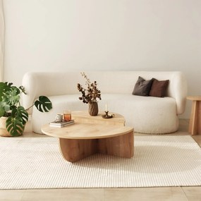 Τραπεζάκι Σαλονιού Sapphire Δρυς MEVAL 90x60x30