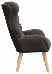 vidaXL Χαλαρωτική Πολυθρόνα Σκούρο γκρι 69 x 74 x 93 εκ. ύφασμα