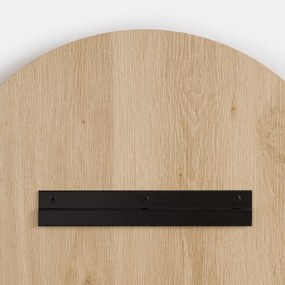 Καθρέφτης με αψίδα, επένδυση δρυς 60x90 εκ., Iodus