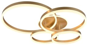 Φωτιστικό Οροφής Trio Lighting DRAKE 632210479 Χρυσό Χρώμα (Gold Coloured) 2700 - 6500K