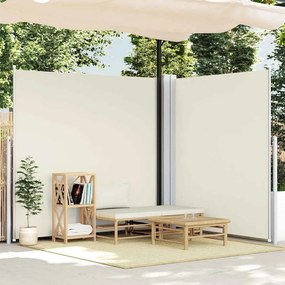vidaXL Σκίαστρο Πλαϊνό Συρόμενο Κρεμ 220 x 600 εκ.