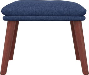 vidaXL Υποπόδιο Μπλε 45 x 29,5 x 35 εκ. Υφασμάτινο