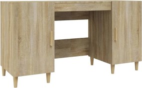 vidaXL Γραφείο Sonoma Δρυς 140 x 50 x 75 εκ. από Επεξεργασμένο Ξύλο