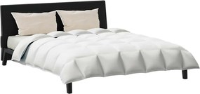 vidaXL Σετ Παπλωμάτων με μαξιλάρι 3 pcs Λευκό Φτέρος