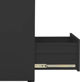 vidaXL Αρχειοθήκη Ανθρακί 46 x 62 x 133 εκ. από Ατσάλι