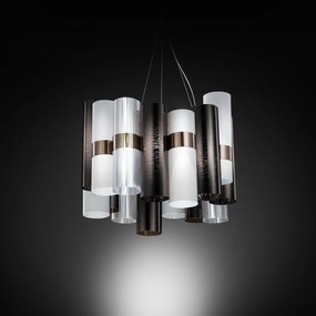 Φωτιστικό Οροφής Led La Lollo M Pewter White Slamp Αλουμίνιο,Πολυπροπυλένιο