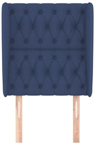 vidaXL Κεφαλάρι με Πτερύγια Μπλε 83x23x118/128 εκ. Υφασμάτινο