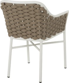 ΠΟΛΥΘΡΟΝΑ HM5858.02 ΛΕΥΚΗ ΜΕ ΣΧΟΙΝΙ ΜΠΕΖ 56x58x76Yεκ.