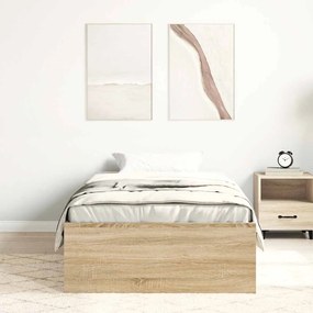 vidaXL Πλαίσιο Κρεβατιού Sonoma Δρυς 100x200 εκ.