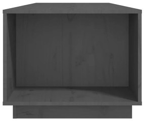 vidaXL Τραπεζάκι Σαλονιού Γκρι 110 x 50 x 40 εκ. από Μασίφ Ξύλο Πεύκου