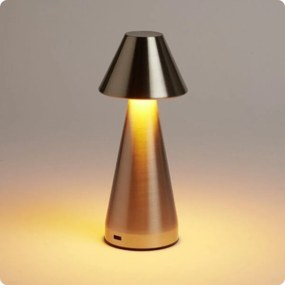 Επιτραπέζιο Διακοσμητικό Φωτιστικό LED Μπαταρίας 21x10cm - Ασημί