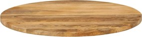 vidaXL Επιφάνεια Τραπεζιού Στρογγυλή Ø80x2,5εκ Μασίφ Ξύλο Μάνγκο